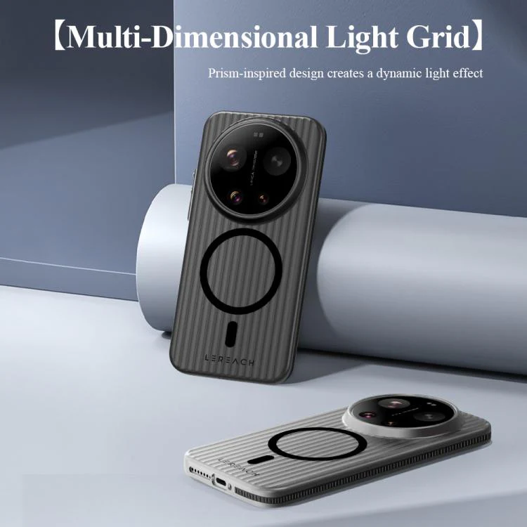 For Xiaomi 17 Ultra LeReach TOC Icicle Series Ice Mist Double-Sided Non-Slip Magnetic Phone Case(White) - Image 7
