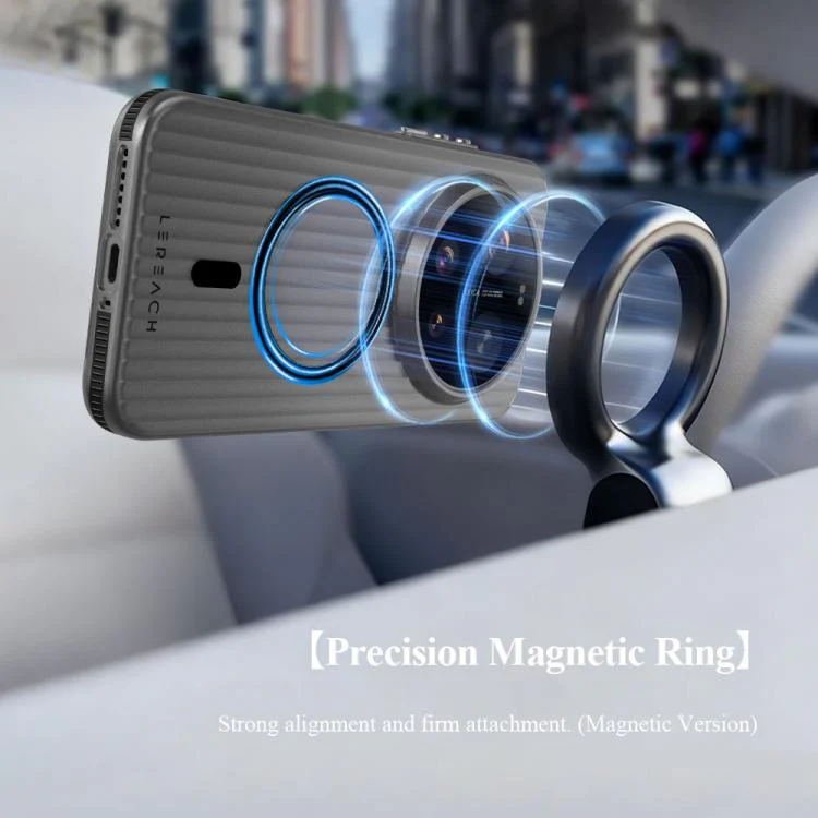 For Xiaomi 17 Ultra LeReach TOC Icicle Series Ice Mist Double-Sided Non-Slip Magnetic Phone Case(White) - Image 9