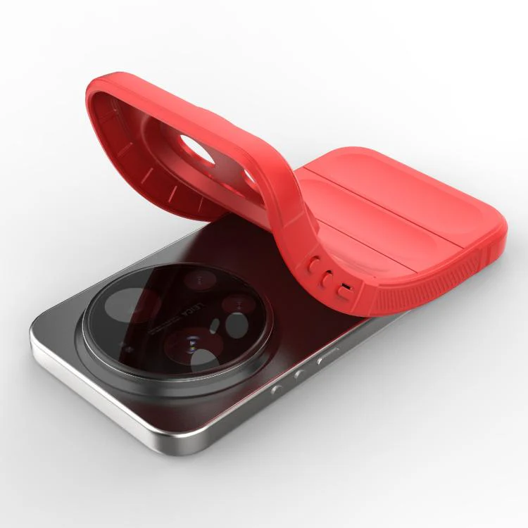 For Xiaomi 17 Ultra Magic Shield TPU + Flannel Phone Case(Wine Red) - Image 4