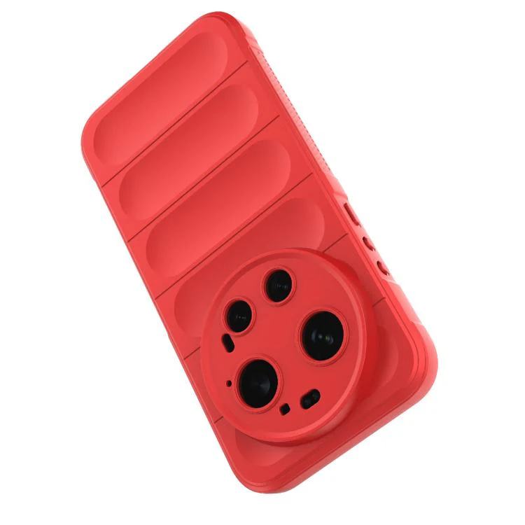 For Xiaomi 17 Ultra Magic Shield TPU + Flannel Phone Case(Wine Red) - Image 6