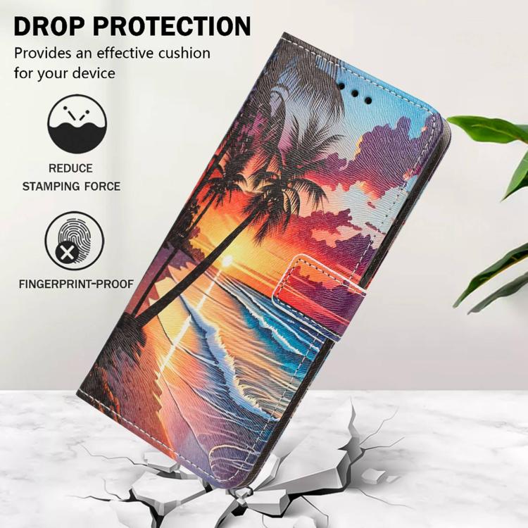 For Xiaomi 17 Ultra Painted Pattern Vegan Leather Phone Case with Strap(Hawaii) - Image 9