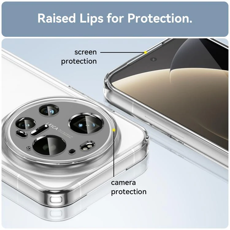 For Xiaomi 17 Ultra WANLONFENG Electroplated Buttons TPU Acrylic Phone Case with Screen Protector(Black) - Image 6