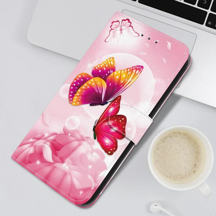 For Xiaomi 17T 5G Crystal Texture Colored Drawing Leather Phone Case(Pink Butterflies) - Image 7