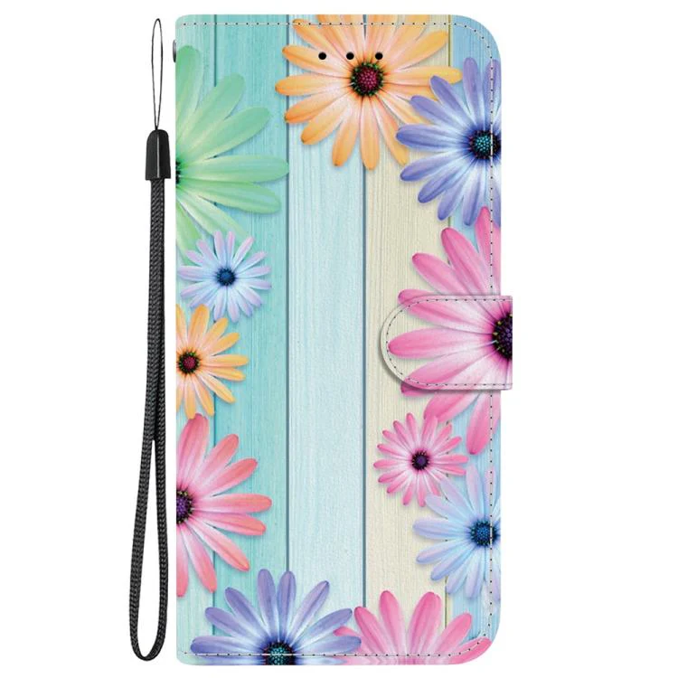 For Xiaomi 17T 5G Crystal Texture Colored Drawing Leather Phone Case(Sunflowers) - Image 2