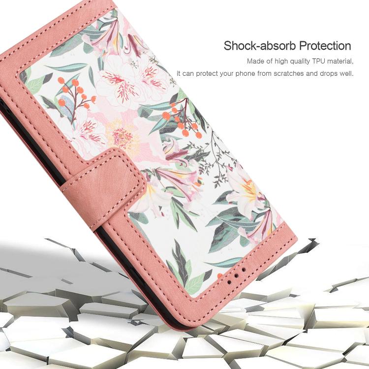 For Xiaomi 17T 5G Floral Pattern Leather Phone Case with Lanyard(Pink) - Image 7