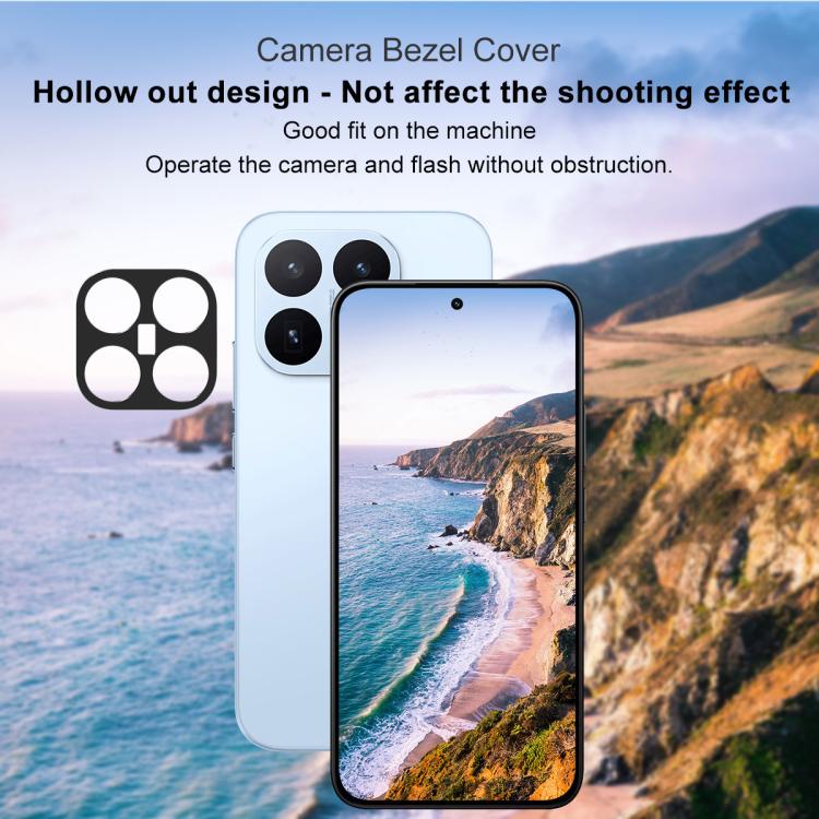 For Xiaomi 17T 5G IMAK Metal Camera Lens Protector Cover(Black) - Image 6