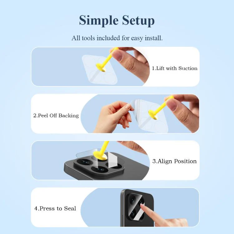 For Xiaomi 17T 5G LeReach TF Series AirGlass Version HD Wear-Resistant Camera Lens Glass Film(Transparent) - Image 8