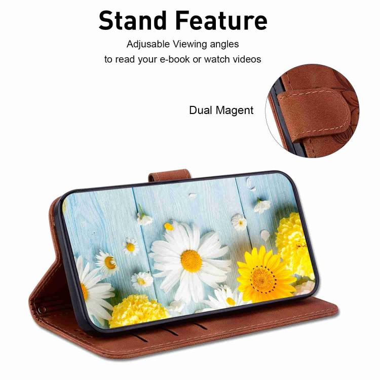 For Xiaomi 17T 5G Lily Embossed Leather Phone Case(Brown) - Image 5