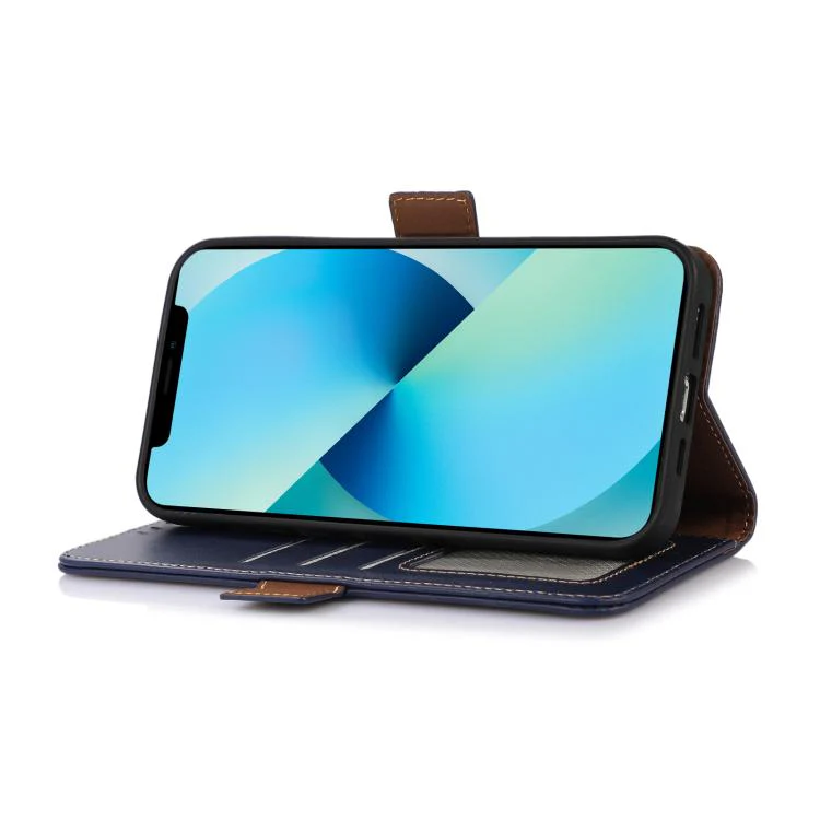 For Xiaomi 17T 5G Magnetic Crazy Horse Texture Genuine Leather RFID Phone Case(Blue) - Image 7