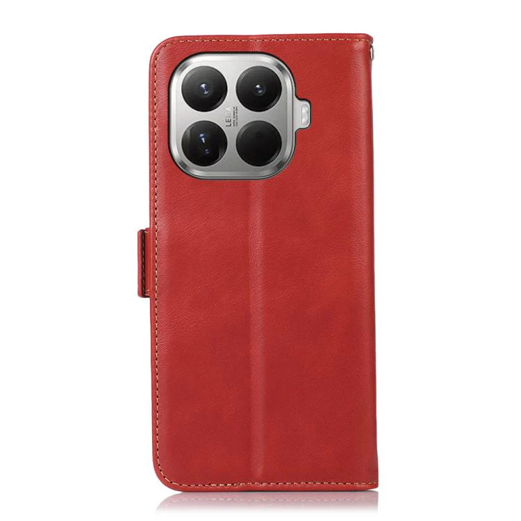 For Xiaomi 17T 5G Magnetic Crazy Horse Texture Genuine Leather RFID Phone Case(Red) - Image 3