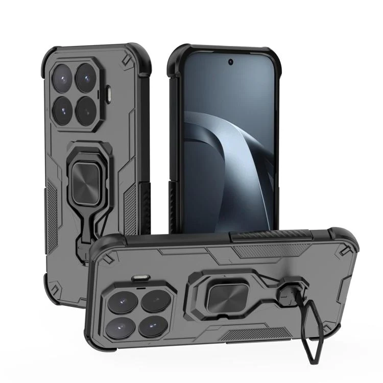 For Xiaomi 17T 5G Metal Kickstand TPU Hybrid PC Phone Case(Black)