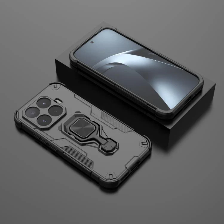 For Xiaomi 17T 5G Metal Kickstand TPU Hybrid PC Phone Case(Black) - Image 2