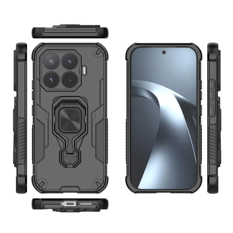 For Xiaomi 17T 5G Metal Kickstand TPU Hybrid PC Phone Case(Black) - Image 3
