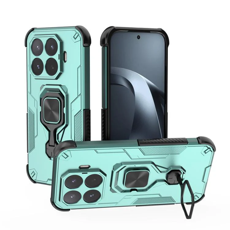 For Xiaomi 17T 5G Metal Kickstand TPU Hybrid PC Phone Case(Green)