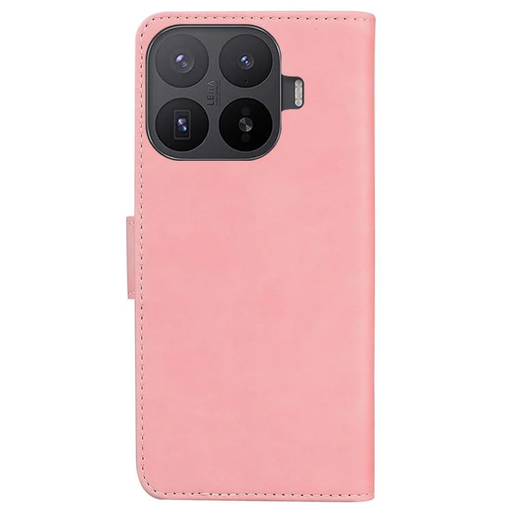 For Xiaomi 17T 5G Skin Feel Pure Color Flip Leather Phone Case(Pink) - Image 3