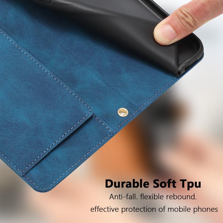 For Xiaomi 17T 5G Tulips Embossed Leather Phone Case with Lanyard(Blue) - Image 9