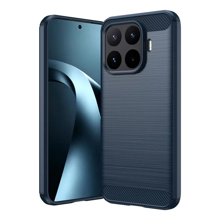 For Xiaomi 17T Pro 5G Carbon Fiber Brushed Texture TPU Phone Case(Blue)