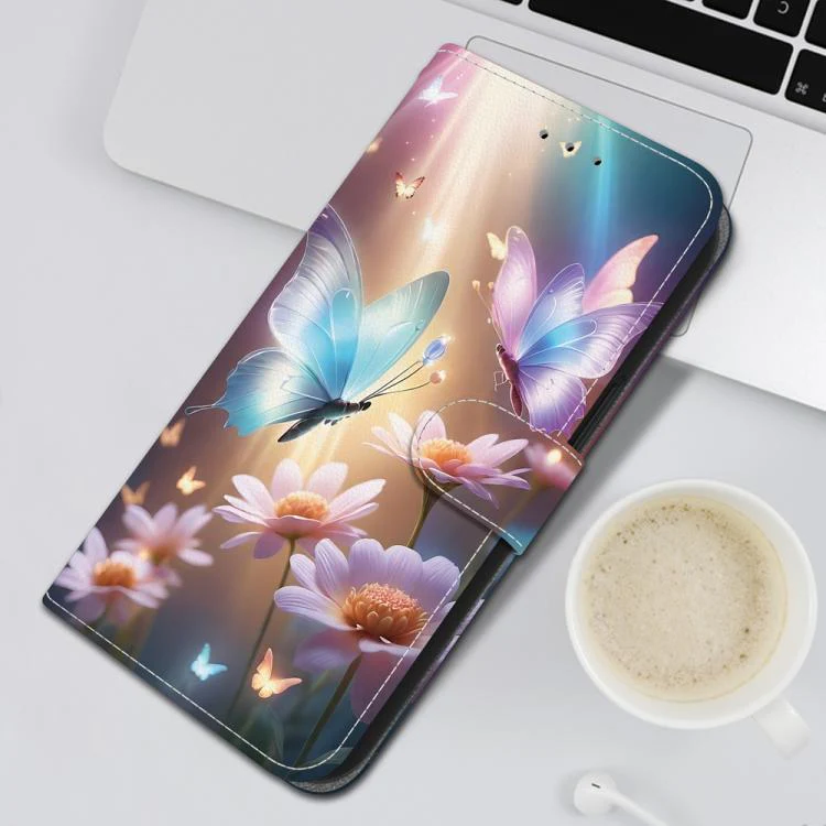 For Xiaomi 17T Pro 5G Crystal Texture Colored Drawing Leather Phone Case(Butterfly Love Flower) - Image 7