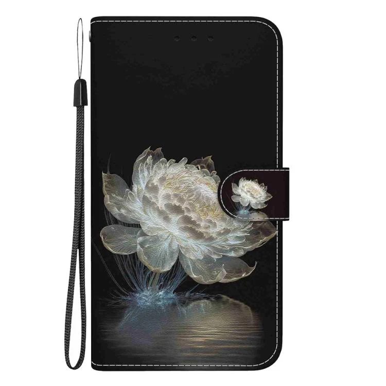 For Xiaomi 17T Pro 5G Crystal Texture Colored Drawing Leather Phone Case(Crystal Peony) - Image 2