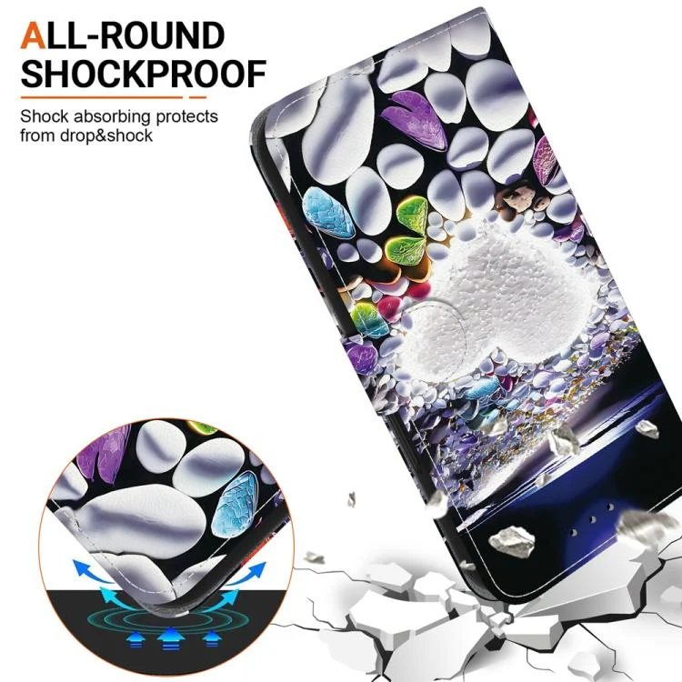 For Xiaomi 17T Pro 5G Crystal Texture Colored Drawing Leather Phone Case(Heart Shaped) - Image 5