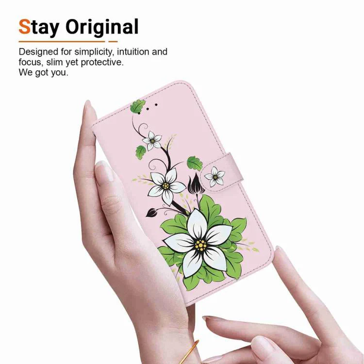 For Xiaomi 17T Pro 5G Crystal Texture Colored Drawing Leather Phone Case(Lily) - Image 6