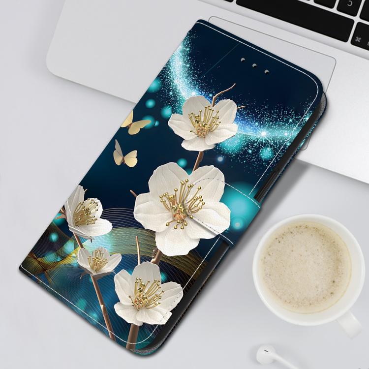 For Xiaomi 17T Pro 5G Crystal Texture Colored Drawing Leather Phone Case(Magnolia) - Image 7