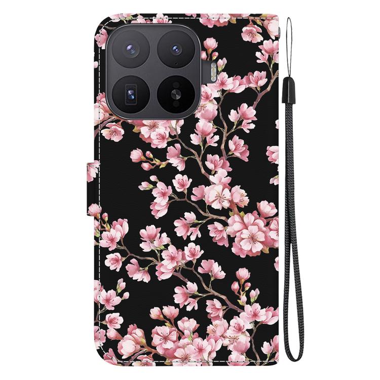 For Xiaomi 17T Pro 5G Crystal Texture Colored Drawing Leather Phone Case(Plum Bossom) - Image 3