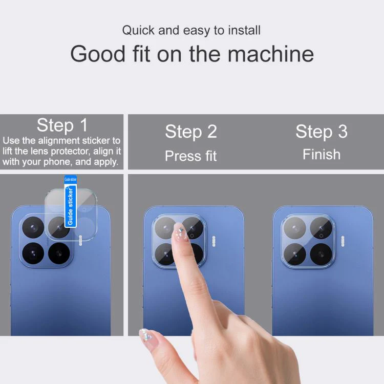 For Xiaomi 17T Pro 5G IMAK Rear Camera Lens Glass Film Thin Version - Image 4