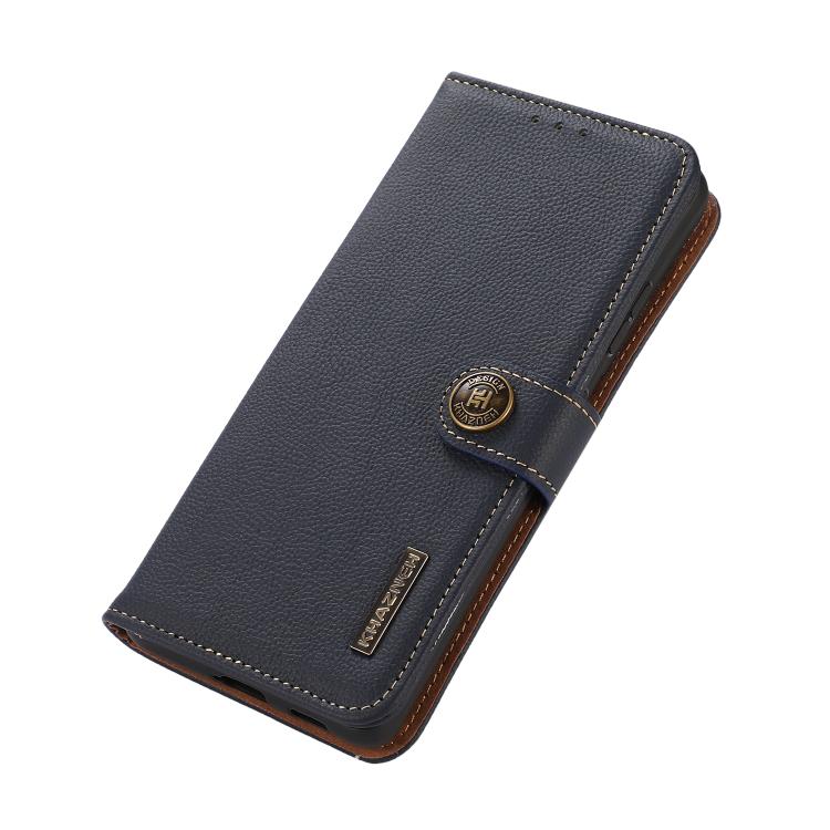 For Xiaomi 17T Pro 5G KHAZNEH Custer Texture RFID Genuine Leather Phone Case(Blue) - Image 6
