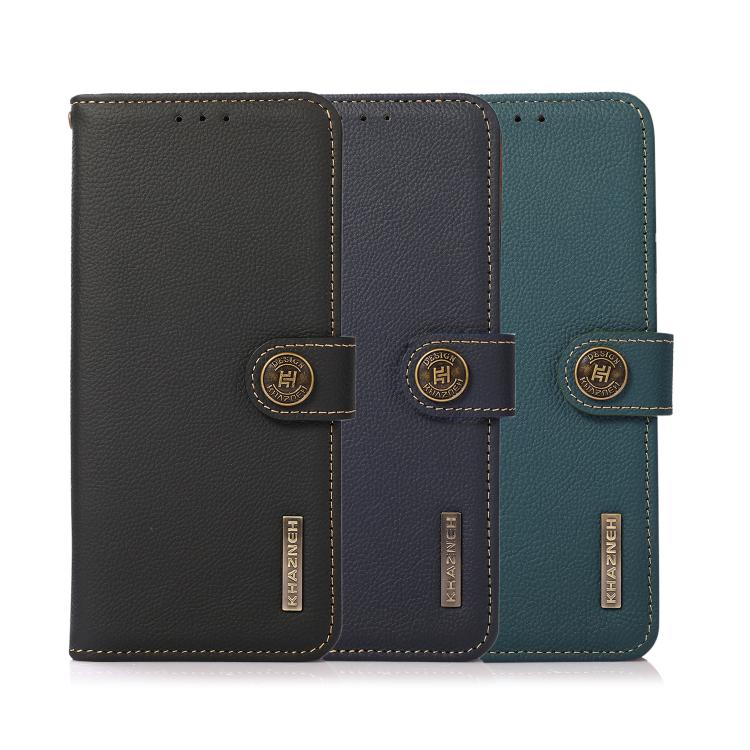 For Xiaomi 17T Pro 5G KHAZNEH Custer Texture RFID Genuine Leather Phone Case(Blue) - Image 8