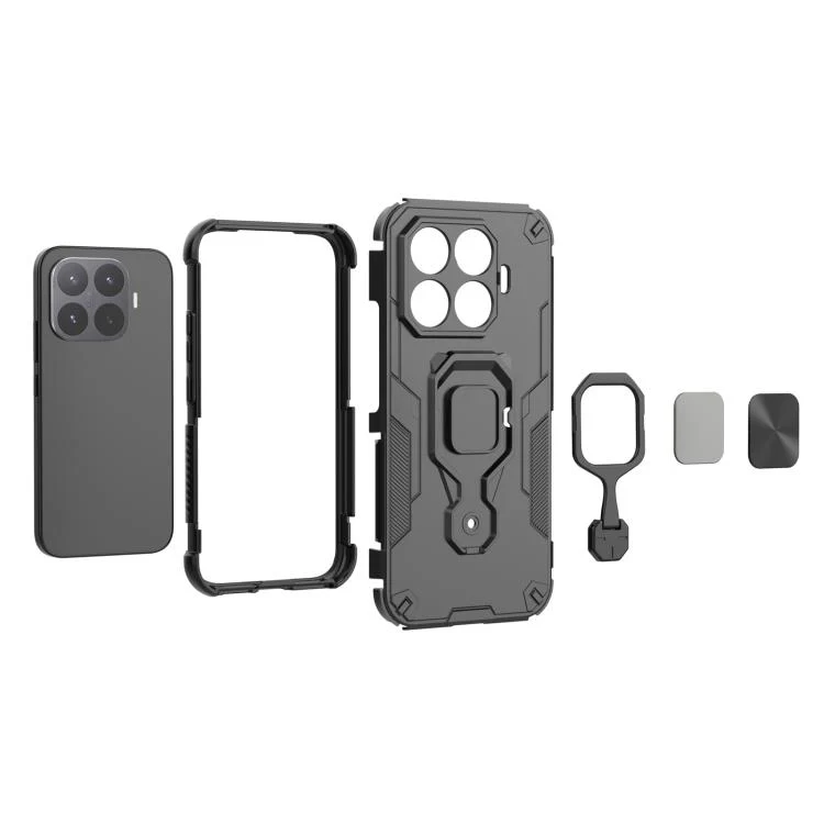 For Xiaomi 17T Pro 5G Metal Kickstand TPU Hybrid PC Phone Case(Grey) - Image 5
