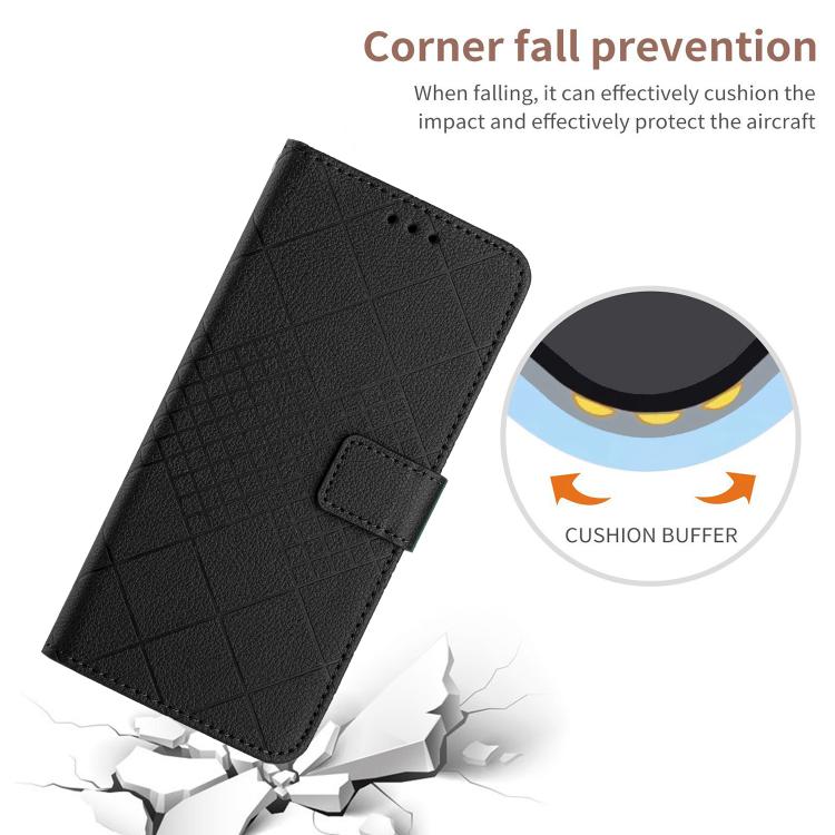For Xiaomi 17T Pro 5G Rhombic Grid Texture Leather Phone Case(Black) - Image 6
