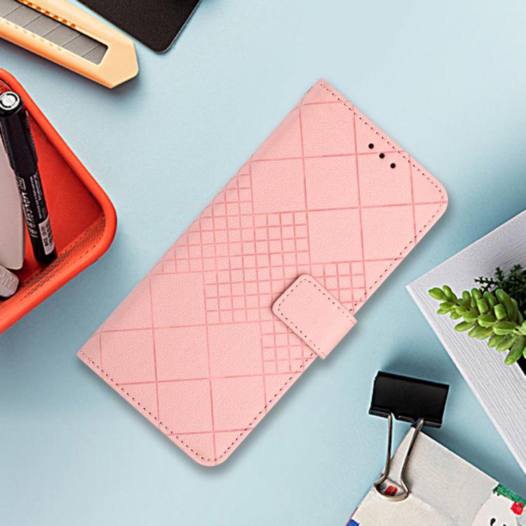 For Xiaomi 17T Pro 5G Rhombic Grid Texture Leather Phone Case(Pink) - Image 2