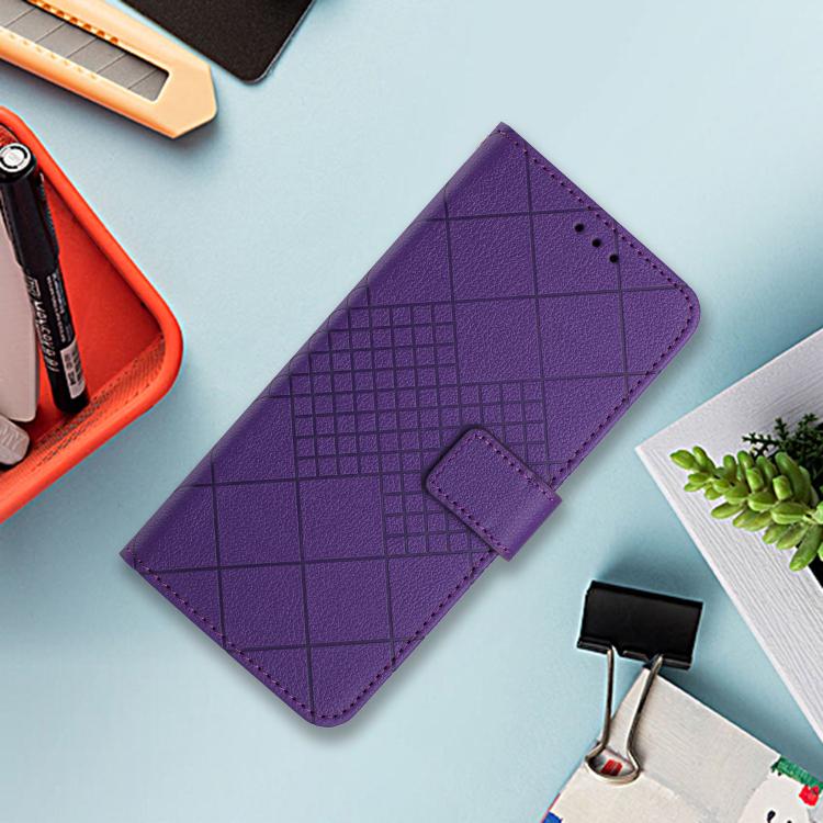 For Xiaomi 17T Pro 5G Rhombic Grid Texture Leather Phone Case(Purple) - Image 2