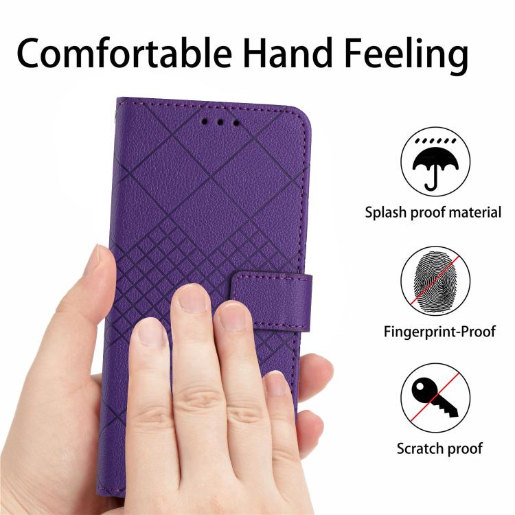 For Xiaomi 17T Pro 5G Rhombic Grid Texture Leather Phone Case(Purple) - Image 5