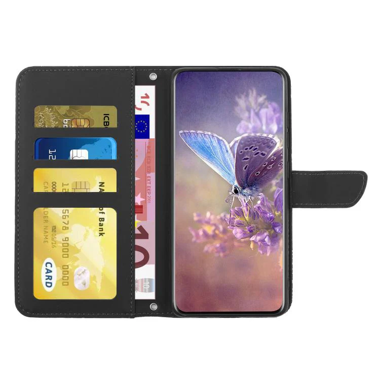 For Xiaomi 17T Pro 5G Skin Feel Butterfly Embossed Flip Leather Phone Case(Black) - Image 4
