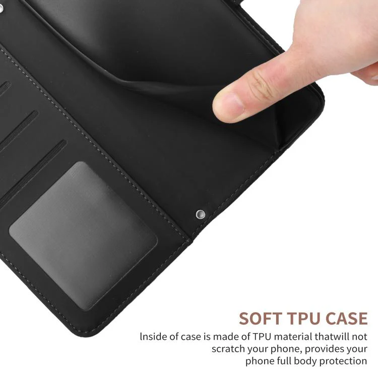 For Xiaomi 17T Pro 5G Skin Feel Butterfly Embossed Flip Leather Phone Case(Black) - Image 6