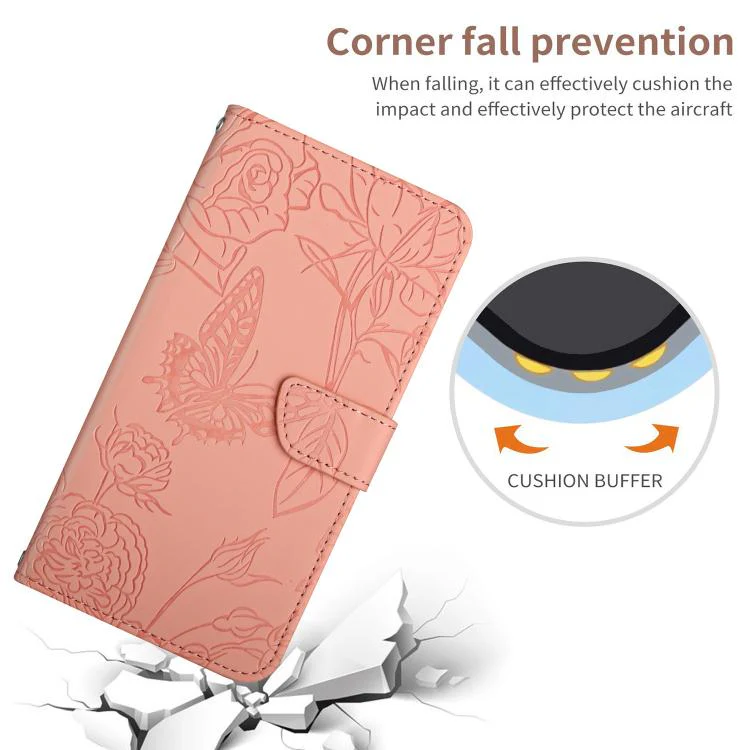 For Xiaomi 17T Pro 5G Skin Feel Butterfly Embossed Flip Leather Phone Case(Pink) - Image 8