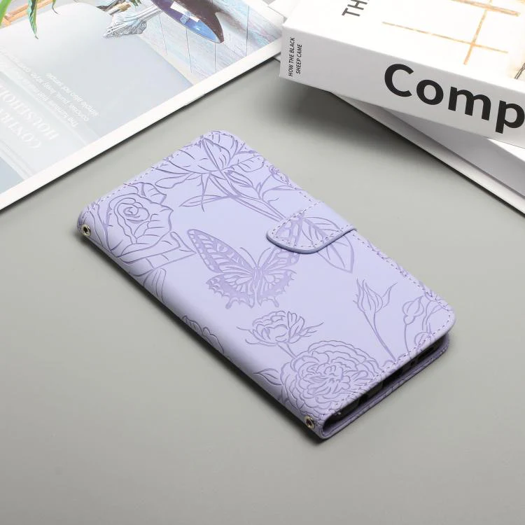 For Xiaomi 17T Pro 5G Skin Feel Butterfly Embossed Flip Leather Phone Case(Purple) - Image 2