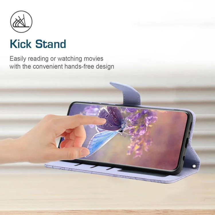 For Xiaomi 17T Pro 5G Skin Feel Butterfly Embossed Flip Leather Phone Case(Purple) - Image 5