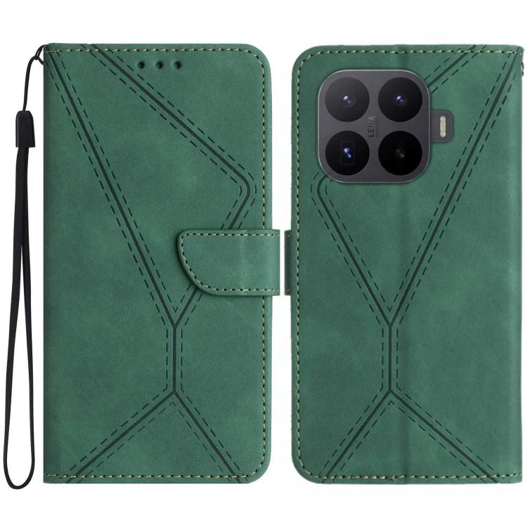 For Xiaomi 17T Pro 5G Stitching Embossed Leather Phone Case(Green)