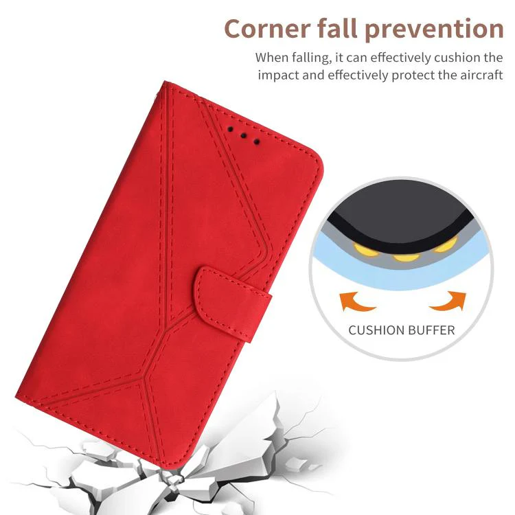 For Xiaomi 17T Pro 5G Stitching Embossed Leather Phone Case(Red) - Image 5