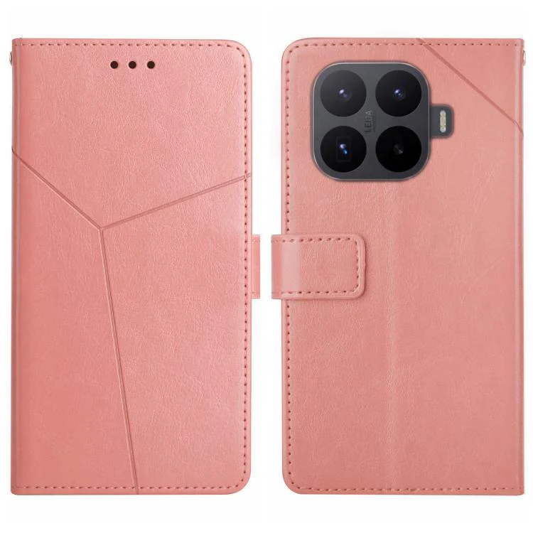 For Xiaomi 17T Pro 5G Y-shaped Pattern Flip Leather Phone Case(Pink)