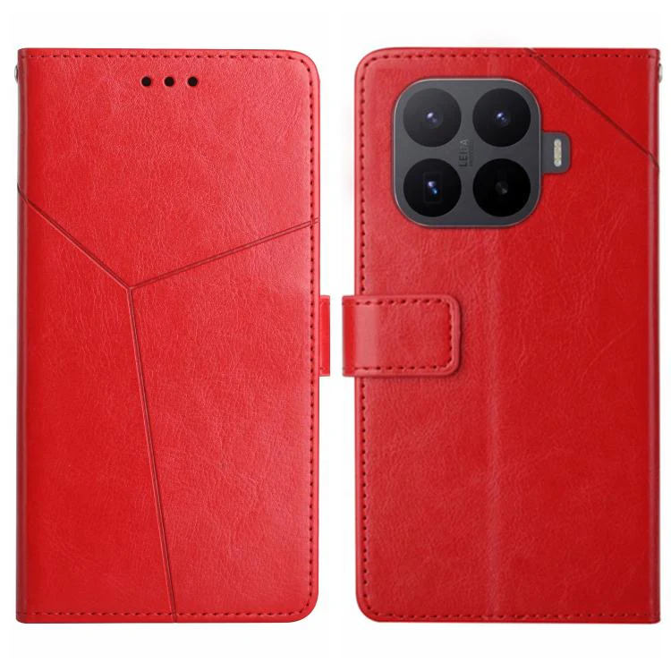 For Xiaomi 17T Pro 5G Y-shaped Pattern Flip Leather Phone Case(Red)