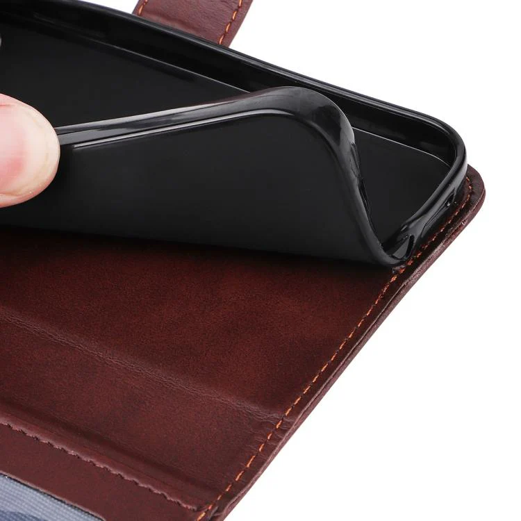 For Xiaomi 17T Pro ENKAY Card Wallet Calf Texture Leather Phone Case with 0.18mm High Aluminum-silicon Glass Film(Brown) - Image 7