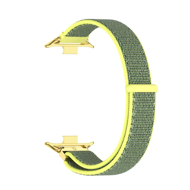 For Xiaomi Band 10 Pro / Redmi Watch 6 / 5 MIJOBS Breathable Nylon Loop Watch Band(Bright Yellow Gold) - Image 4