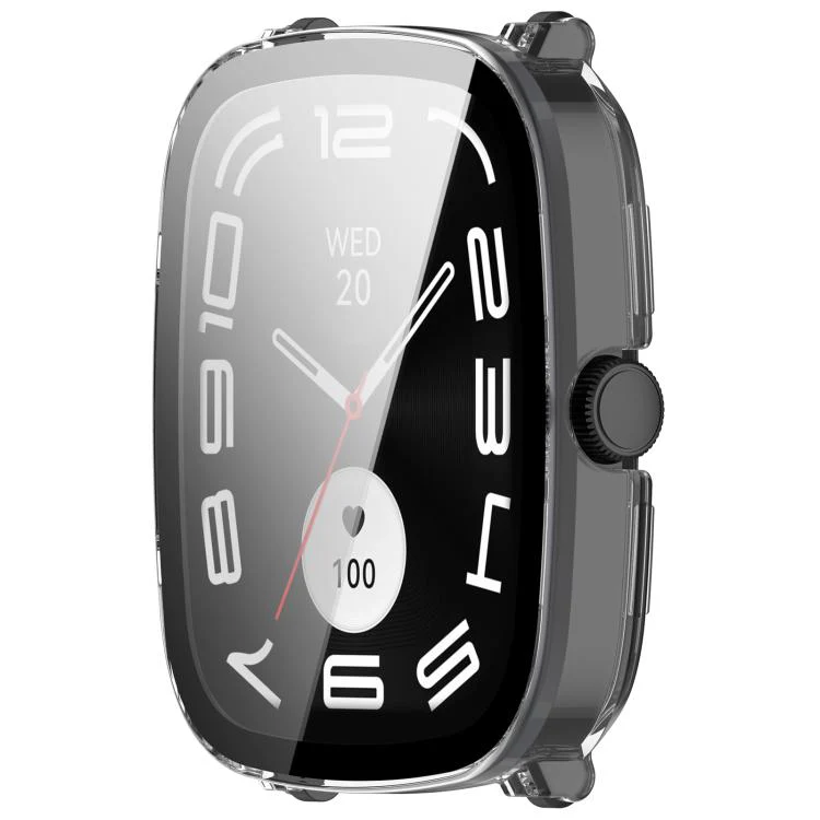 For Xiaomi Haylou RS5 Tempered Glass Film Integrated PC Watch Protective Case(Transparent) - Image 2