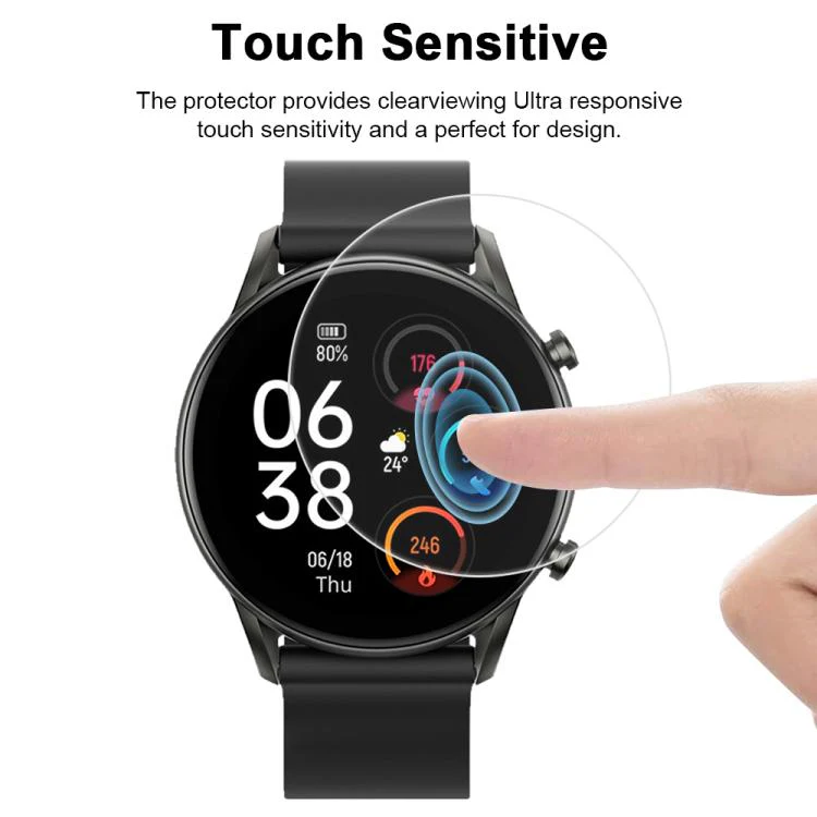 For Xiaomi Haylou RT2 5pcs xDfind Soft Hydrogel Film Full Cover Watch Front Protector - Image 5