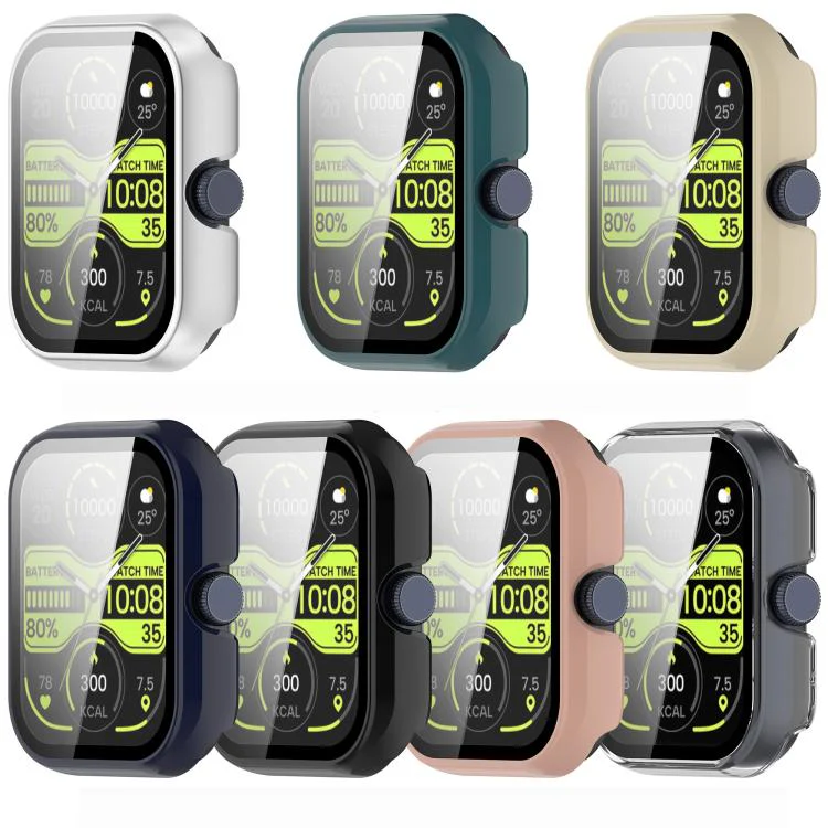 For Xiaomi Haylou Watch 4 Tempered Film Integrated PC Watch Protective Case(Black) - Image 8