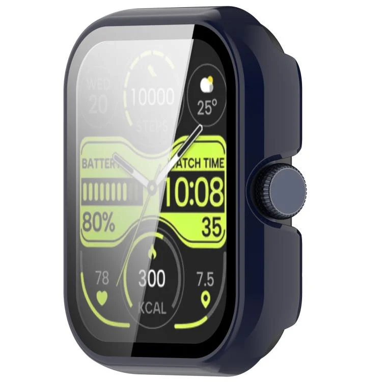 For Xiaomi Haylou Watch 4 Tempered Film Integrated PC Watch Protective Case(Ink Blue) - Image 2